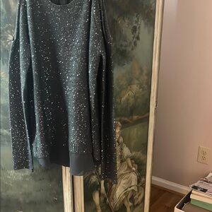 Jessica Simpson Gray Sweater with Silver Accents
